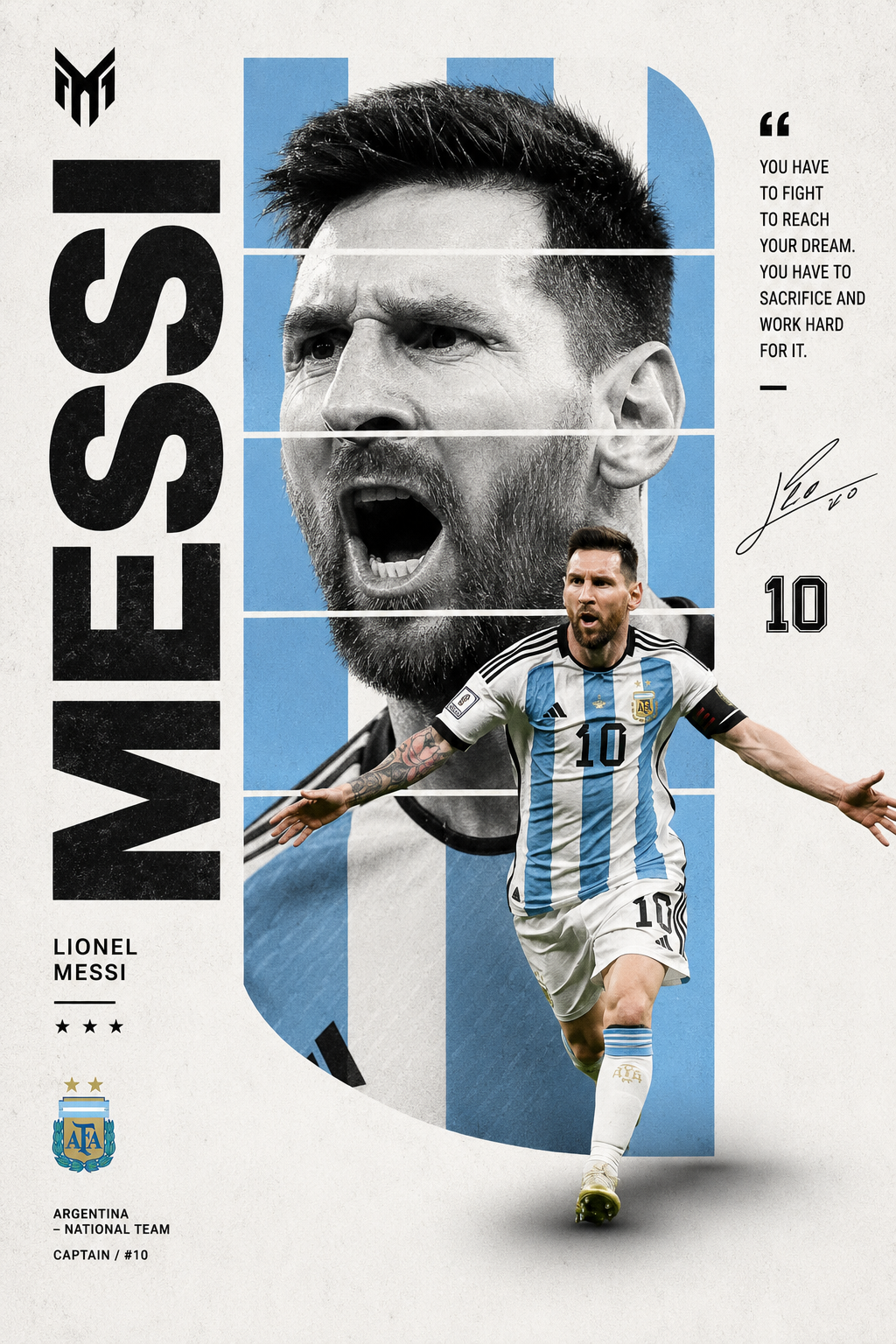 Prompt Poster Messi